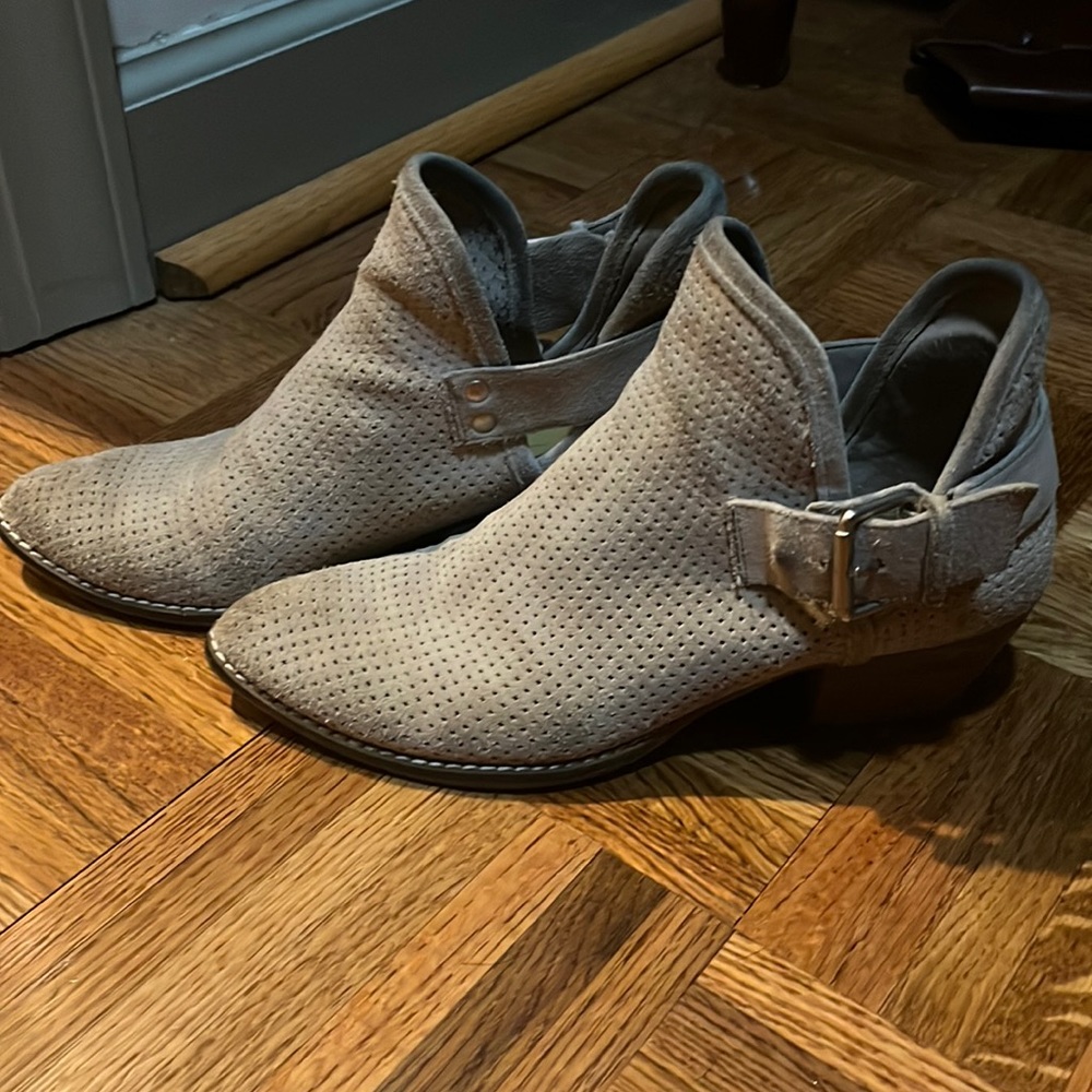 Suede Perforated Dolce Vita Ankle Booties